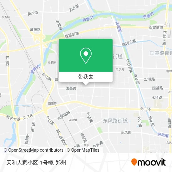 天和人家小区-1号楼地图