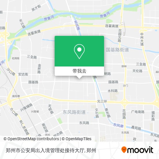 郑州市公安局出入境管理处接待大厅地图