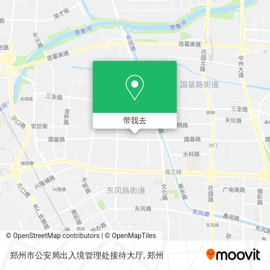 郑州市公安局出入境管理处接待大厅地图