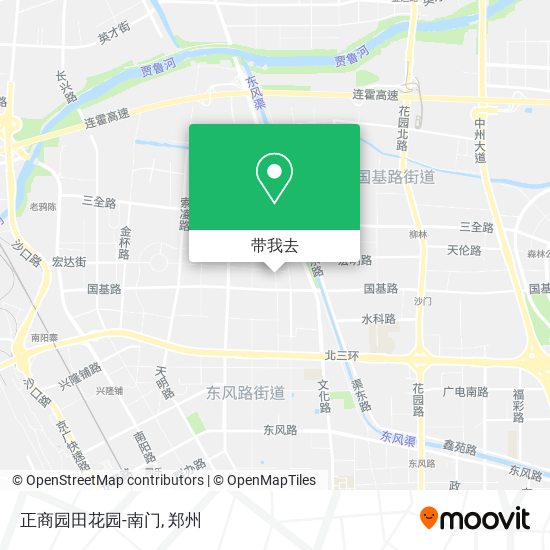 正商园田花园-南门地图