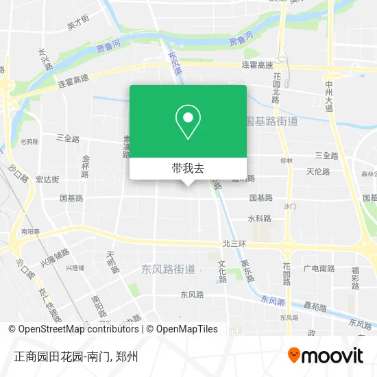 正商园田花园-南门地图
