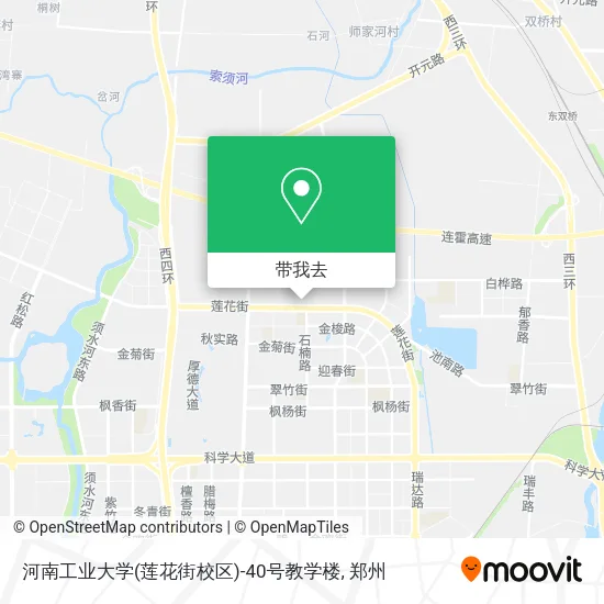 河南工业大学(莲花街校区)-40号教学楼地图