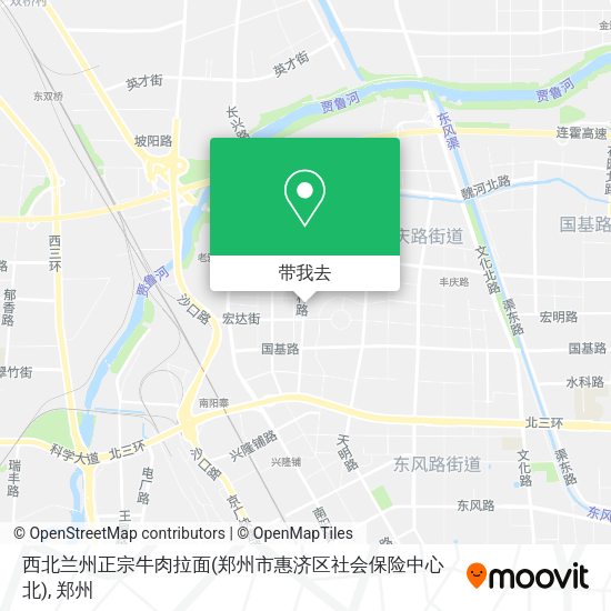 西北兰州正宗牛肉拉面(郑州市惠济区社会保险中心北)地图