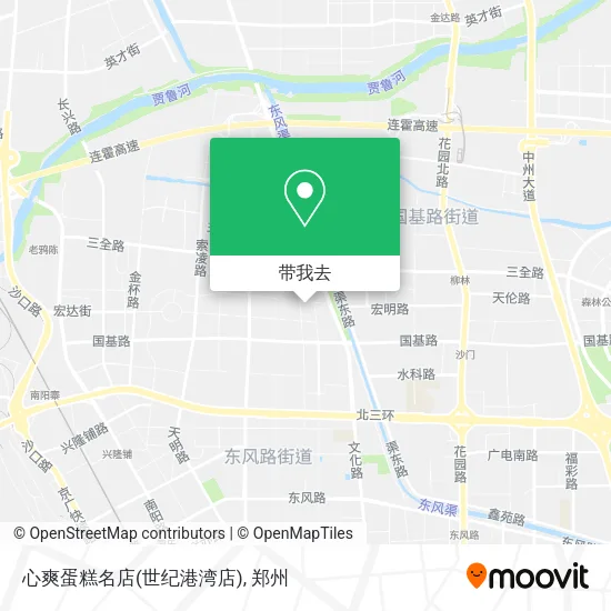 心爽蛋糕名店(世纪港湾店)地图