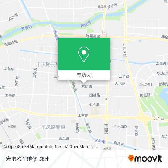 宏港汽车维修地图