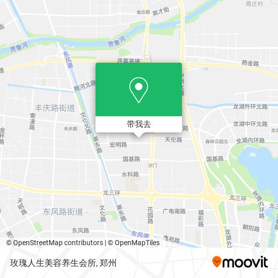 玫瑰人生美容养生会所地图