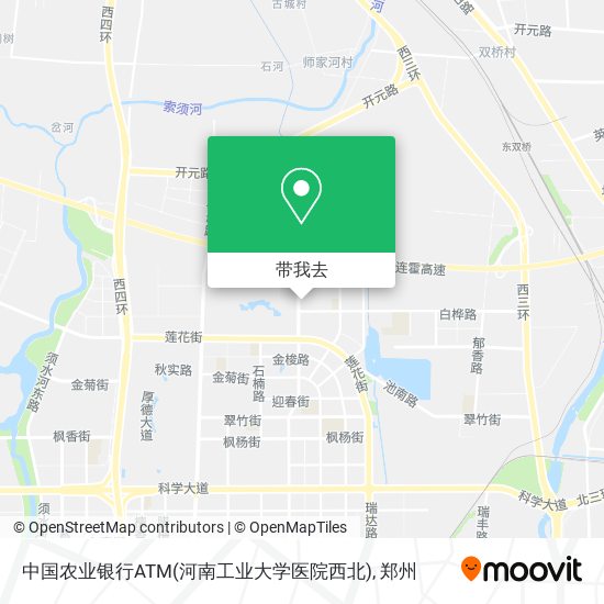 中国农业银行ATM(河南工业大学医院西北)地图