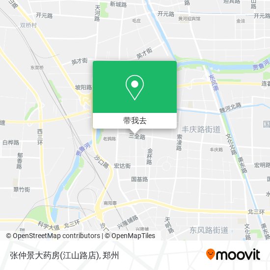 张仲景大药房(江山路店)地图