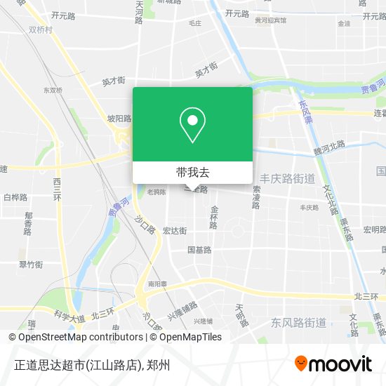 正道思达超市(江山路店)地图
