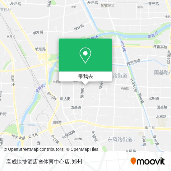 高成快捷酒店省体育中心店地图