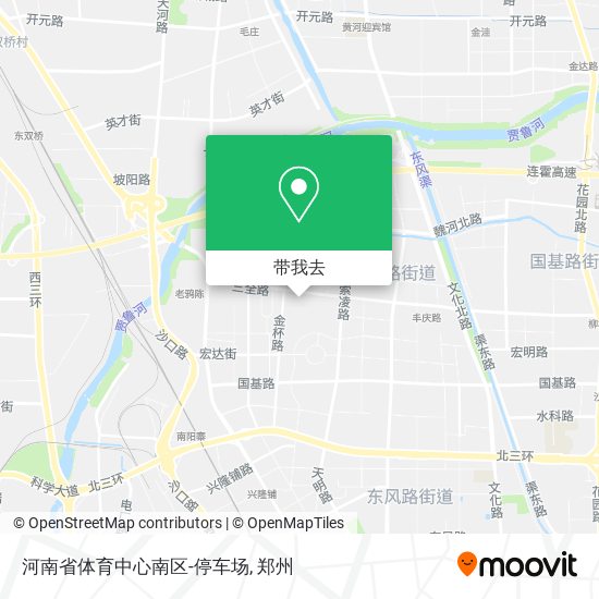 河南省体育中心南区-停车场地图
