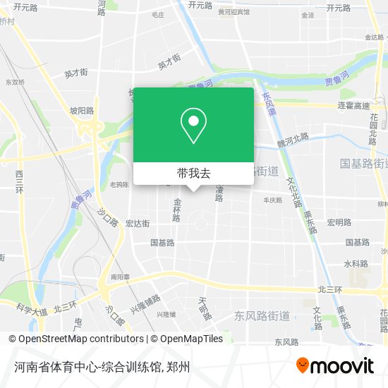 河南省体育中心-综合训练馆地图