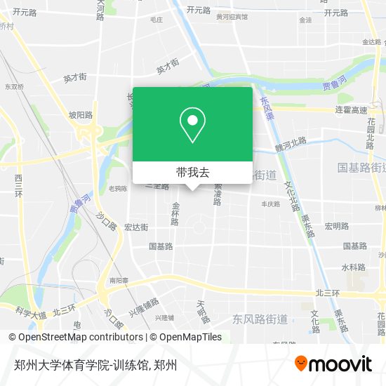 郑州大学体育学院-训练馆地图