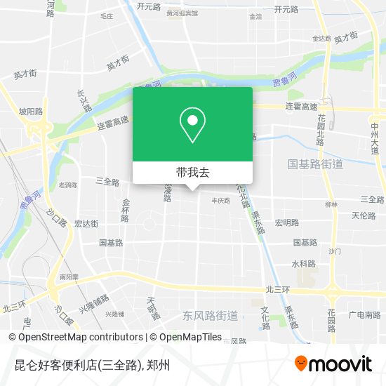 昆仑好客便利店(三全路)地图