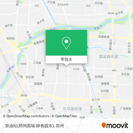 加油站(郑州国瑞·静香园东)地图