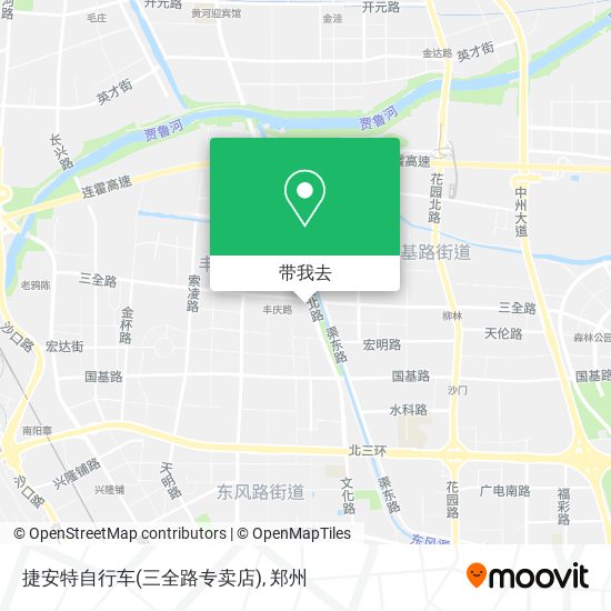 捷安特自行车(三全路专卖店)地图