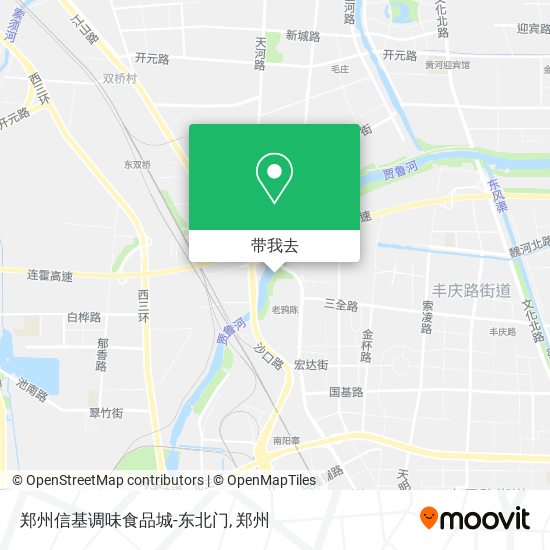 郑州信基调味食品城-东北门地图