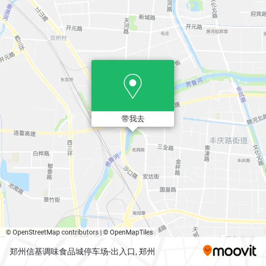 郑州信基调味食品城停车场-出入口地图