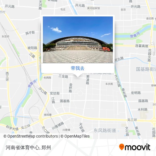 河南省体育中心地图