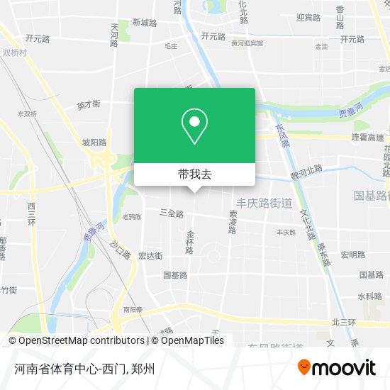 河南省体育中心-西门地图