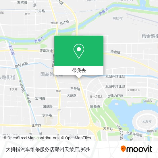 大拇指汽车维修服务店郑州天荣店地图