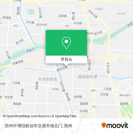 郑州中博旧机动车交易市场北门地图
