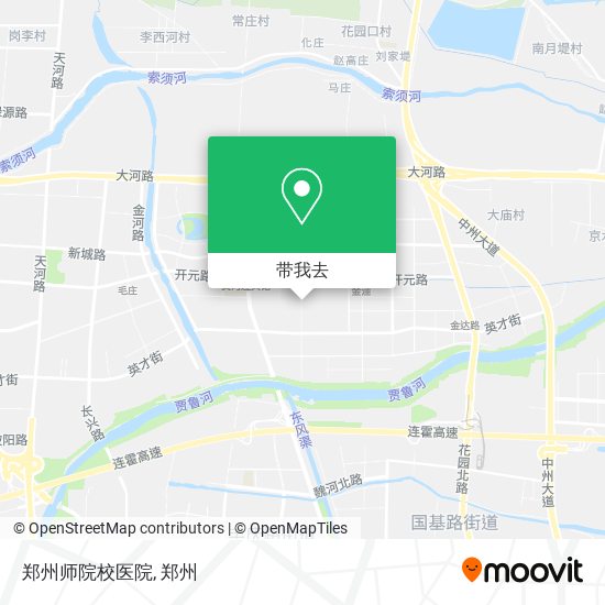 郑州师院校医院地图