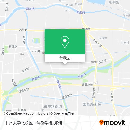 中州大学北校区-1号教学楼地图