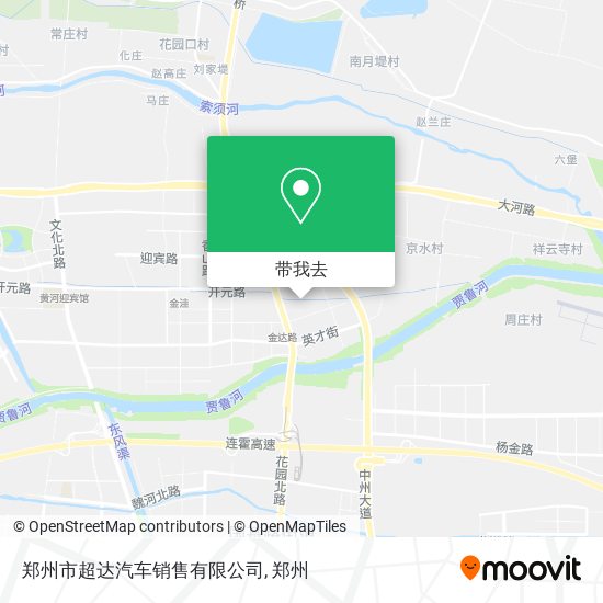 郑州市超达汽车销售有限公司地图