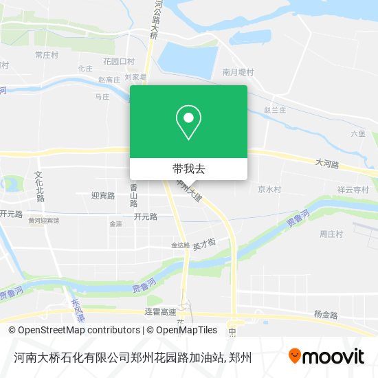 河南大桥石化有限公司郑州花园路加油站地图