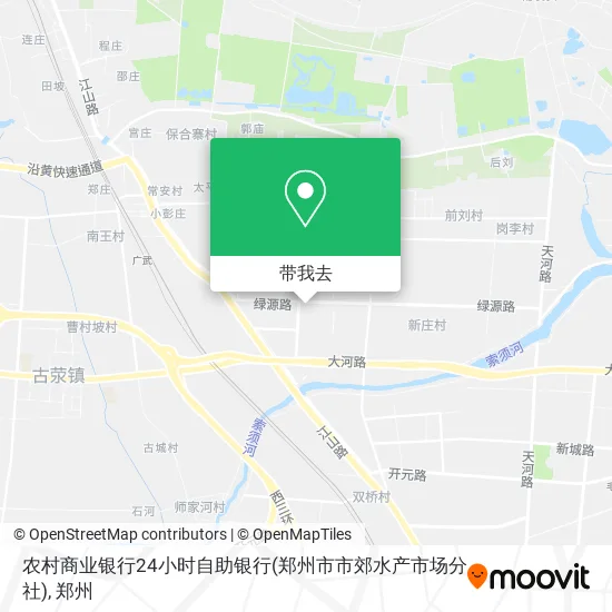 农村商业银行24小时自助银行(郑州市市郊水产市场分社)地图