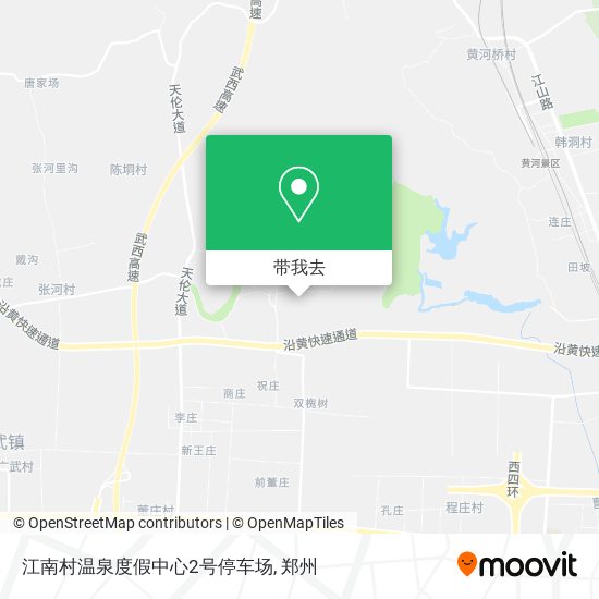 江南村温泉度假中心2号停车场地图