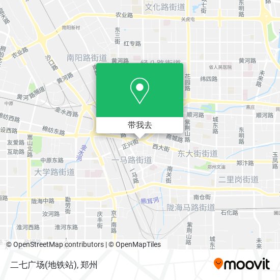 二七广场(地铁站)地图
