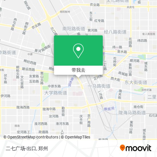 二七广场-出口地图