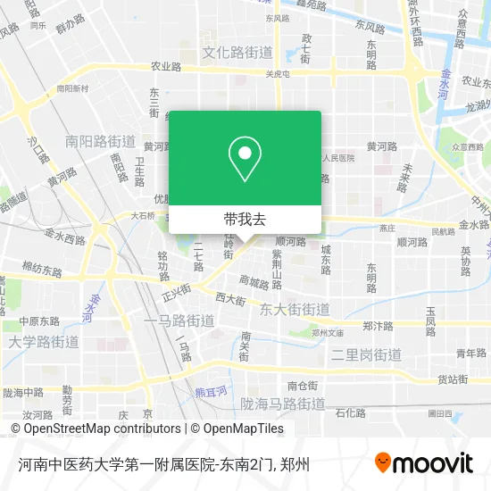 河南中医药大学第一附属医院-东南2门地图