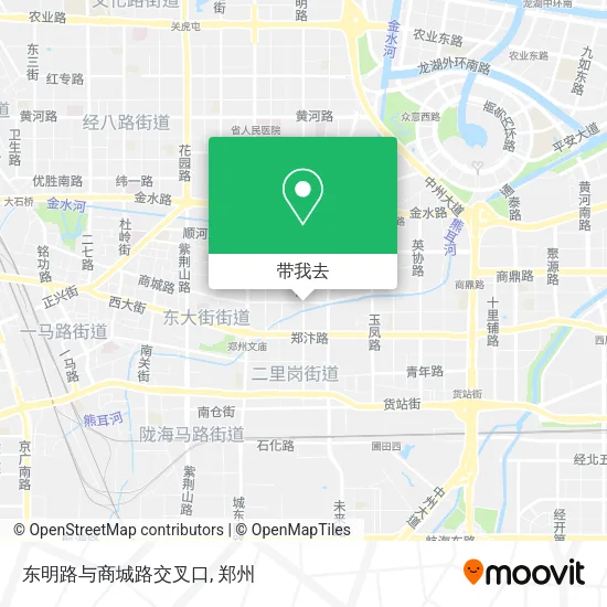 东明路与商城路交叉口地图