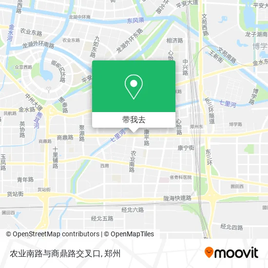 农业南路与商鼎路交叉口地图