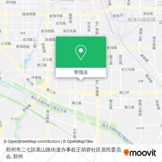 郑州市二七区嵩山路街道办事处王胡砦社区居民委员会地图