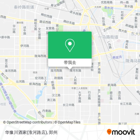 华豫川酒家(淮河路店)地图
