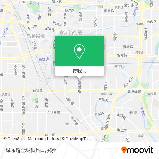 城东路金城街路口地图