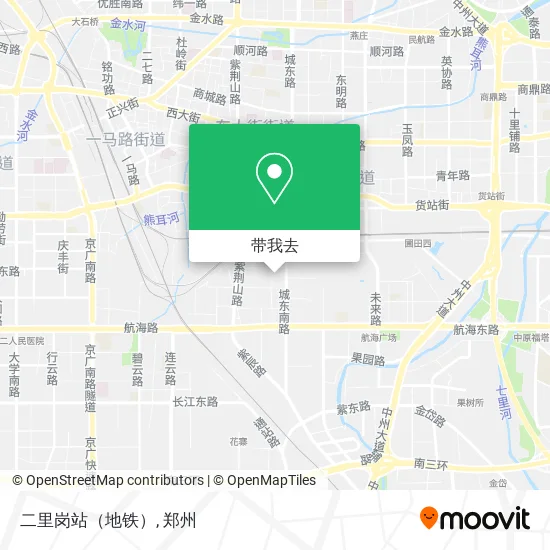 二里岗站（地铁）地图