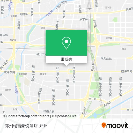 郑州端吉豪悦酒店地图