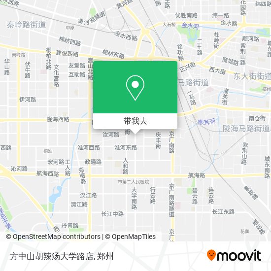 方中山胡辣汤大学路店地图