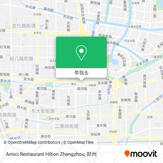 Amici Restaurant Hilton Zhengzhou地图