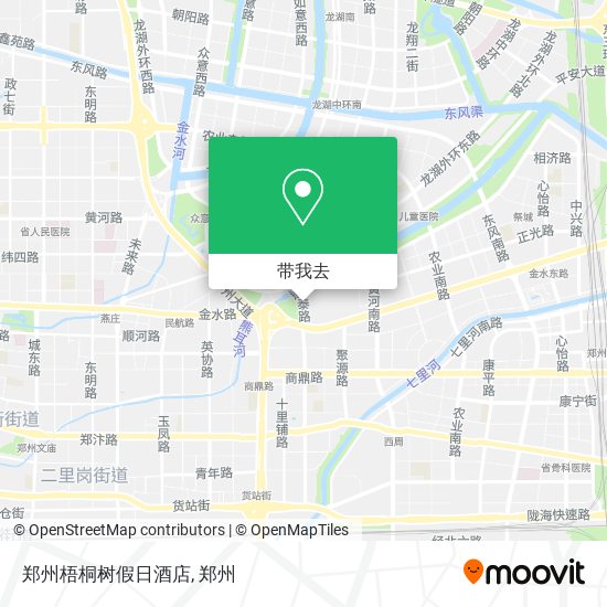 郑州梧桐树假日酒店地图
