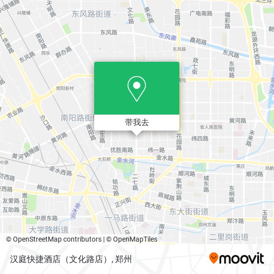 汉庭快捷酒店（文化路店）地图