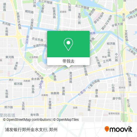 浦发银行郑州金水支行地图