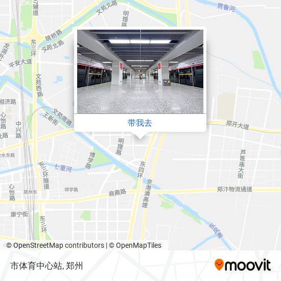 市体育中心站地图