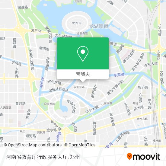 河南省教育厅行政服务大厅地图