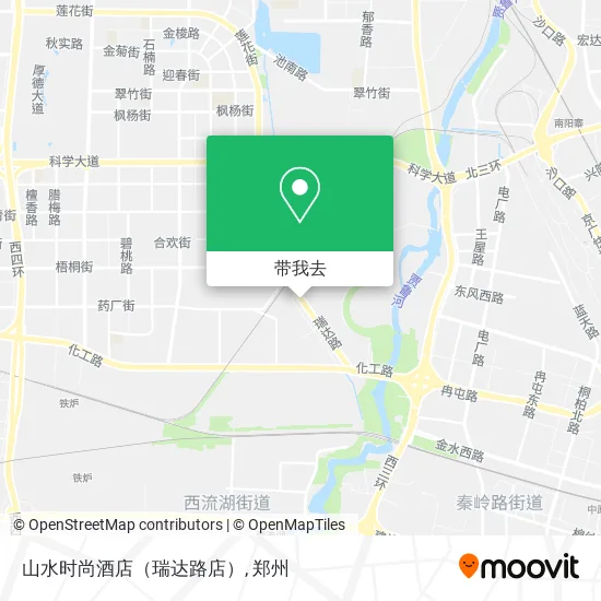 山水时尚酒店（瑞达路店）地图